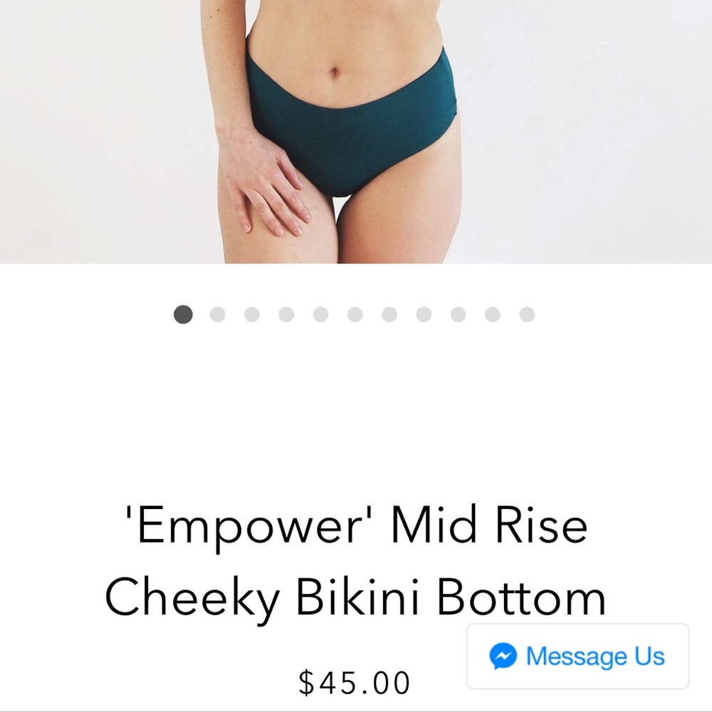 The cheeky bikini mid rise bottom